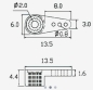 Preview: 91280002 Servohebel 15T ALU/sz KST 13,5mm